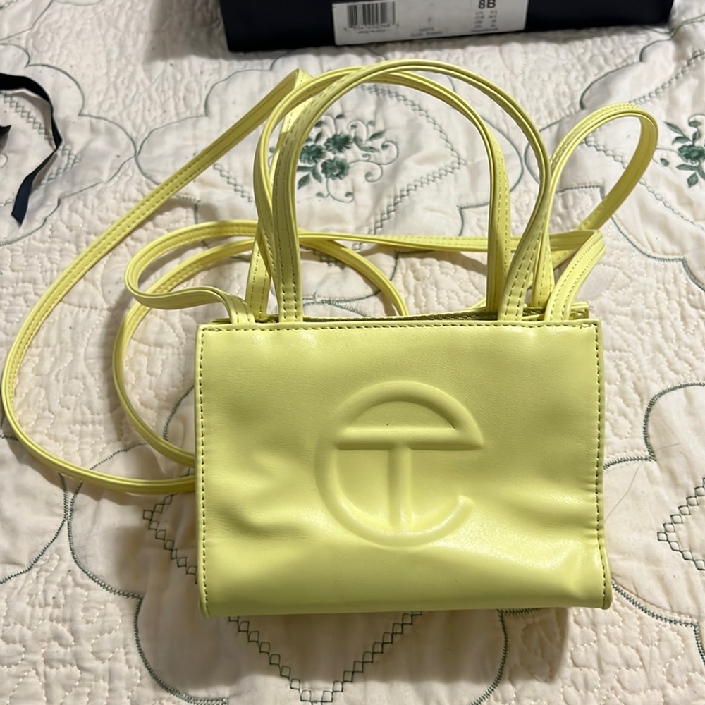 Telfar Mini Bag in Margarine Yellow Vegan Leather